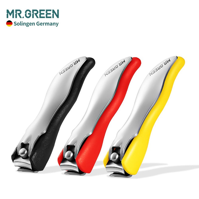 MR.GREEN Stainless Steel Nail Scissors, Detachable Nail Clippers, 3 Different Colors (Mr-1226-Red/Yellow/Black)