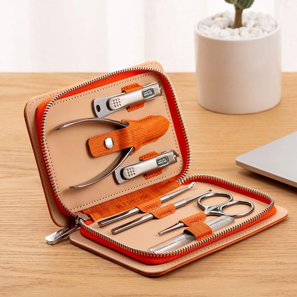 Manicure Nail Clipper Set Stainless Steel Women Men Toe Finger Nail  Clippers Personal Care Tools with Portable Travel Case Manicure Pedicure  Tools